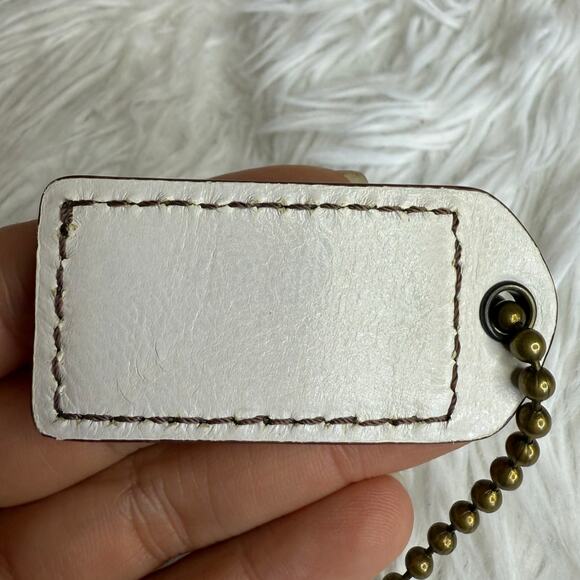 2'' y2k COACH Vintage Fob Bag Charm Hang tag Hangtag - Picture 2 of 2